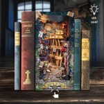Magic Night Alley Book Nook Miniature Dollhouse_2