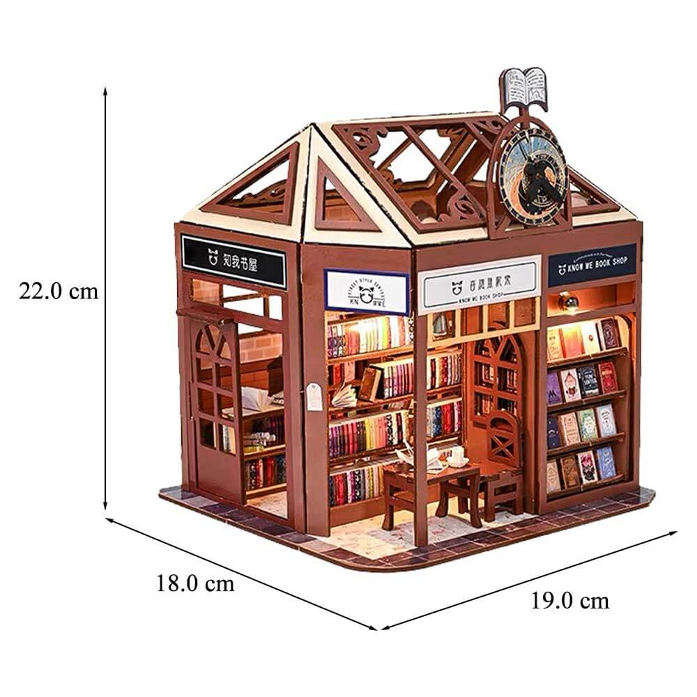 Mayberry Street Miniatures DIY Century Bookstore Doll House Kit 1:24  1969955