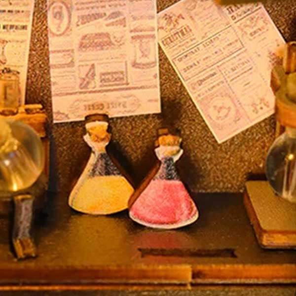Mira Magic House Book Nook Miniature Dollhouse_Description_8