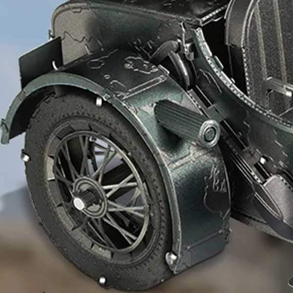 Sidecar Motorcycle 3D Metal Puzzle_Description_4
