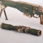 AWM Sniper Rifle 3D Wooden Puzzle_Army_Green_2
