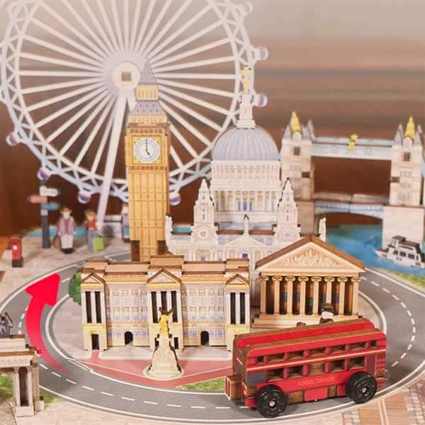 London Street View Music Box 3D Wooden Puzzle_Description_3