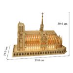 Notre-Dame De Paris 3D Wooden Puzzle_5