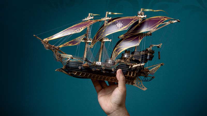 Pirate Ship of the Future 3D Wooden Puzzle_Description_1