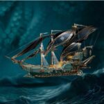 Pirate Ship of the Future 3D Wooden Puzzle_Green_3