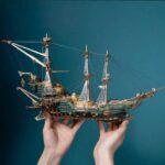 Pirate Ship of the Future 3D Wooden Puzzle_Green_6