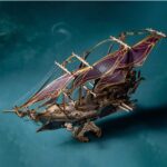 Pirate Ship of the Future 3D Wooden Puzzle_Purple_2