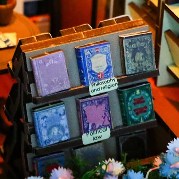 Soul Bookstore Book Nook Miniature Dollhouse_Description_5