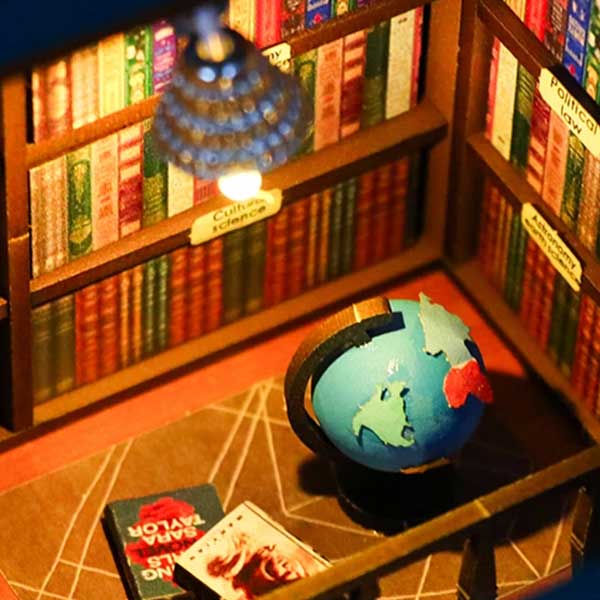 Soul Bookstore Book Nook Miniature Dollhouse_Description_7