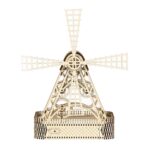 Windmill Model 3D Wooden Puzzle_1