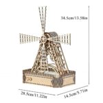 Windmill Model 3D Wooden Puzzle_4
