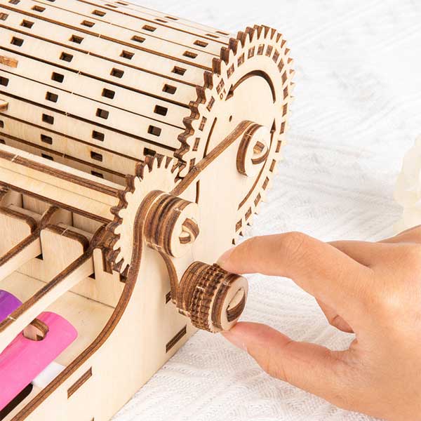Hand Crank Xylophone Music Box 3D Wooden Puzzle_Description_3