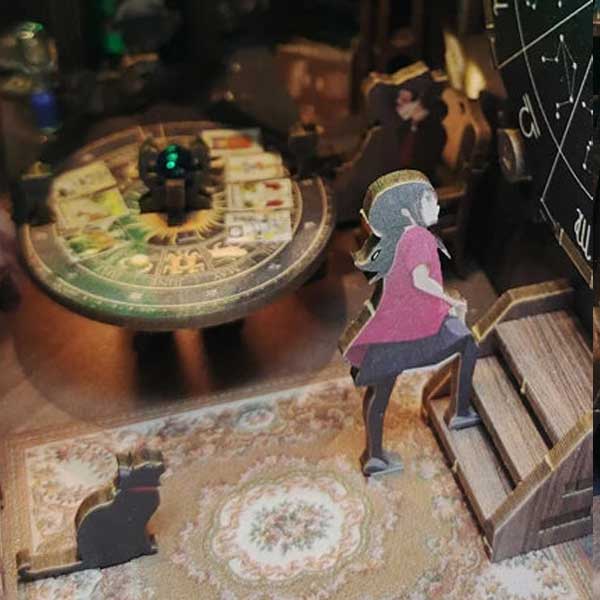 Tarot Divination Society Book Nook Miniature Dollhouse_Description_7