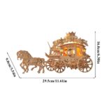 Carved Post Horse Carriage 3D Wooden Puzzle_5