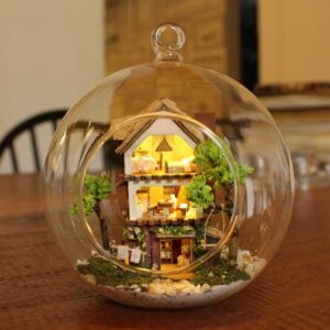 Glass Ball Series DIY Miniature Dollhouse_Norway_Tree_House_2