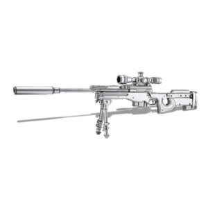 AWM Sniper Rifle 3D Metal Puzzle_1
