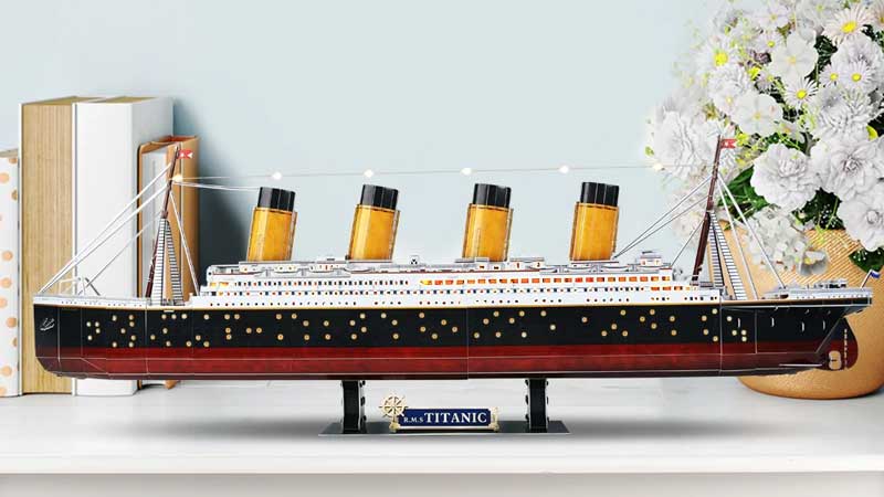 Titanic With Led Lights 3D Paper Puzzle_Description_2