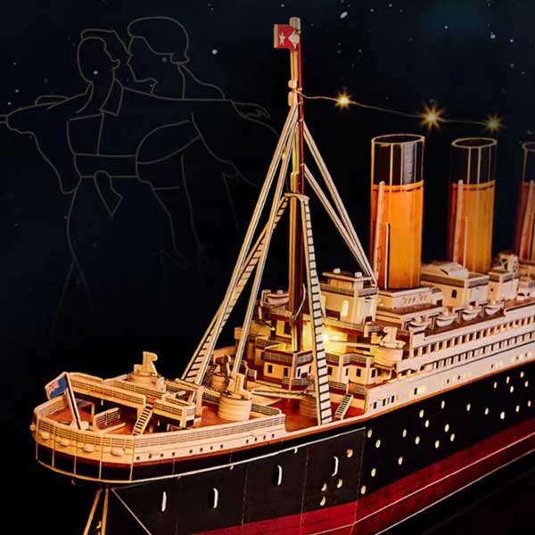 Titanic With Led Lights 3D Paper Puzzle_Description_3