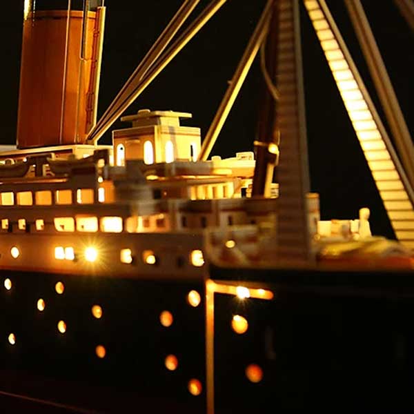Titanic With Led Lights 3D Paper Puzzle_Description_4