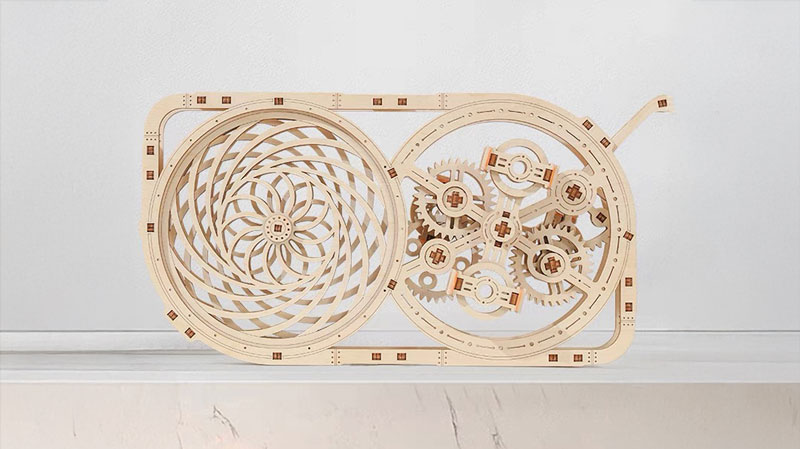 Mechanical Kinetic Picture 3D Wooden Puzzle_Description_1
