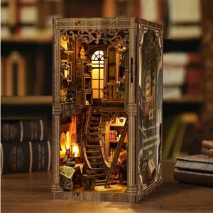 Ancient Book Collection Room Book Nook Miniature Dollhouse_2