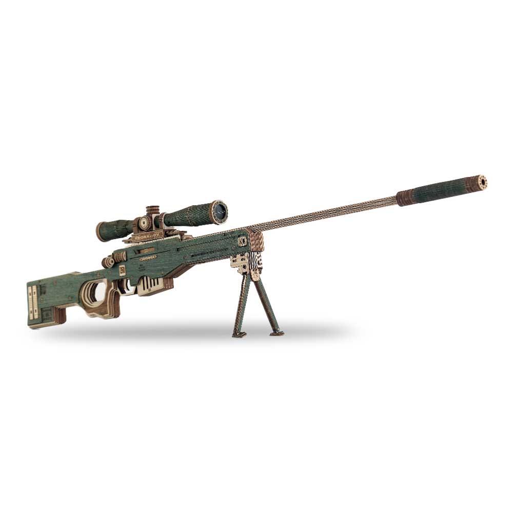 AWM Sniper Rifle 3D Wooden Puzzle - CraftDIYKit