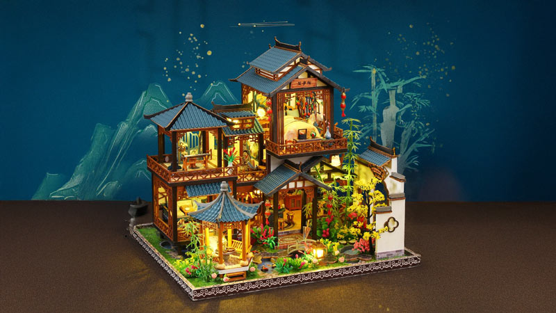 Anas Enchanted Garden DIY Miniature Dollhouse_Description_1
