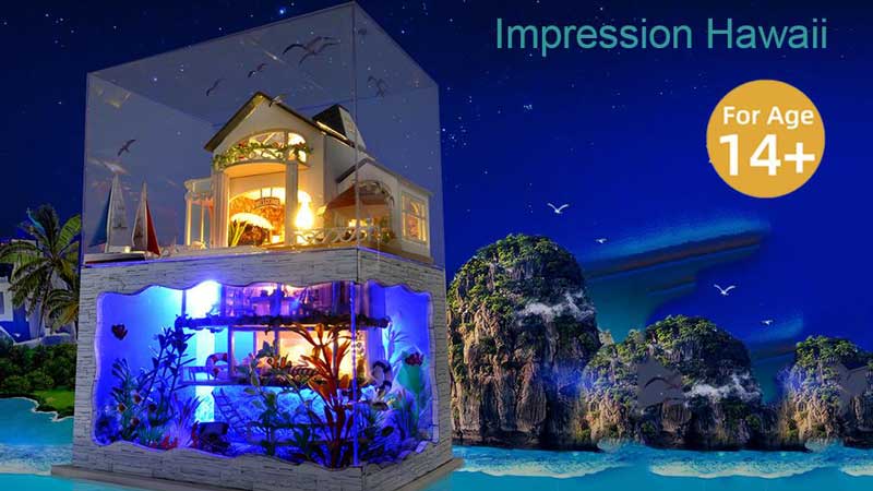 Aquarium Mansion DIY Miniature Dollhouse_Description_1