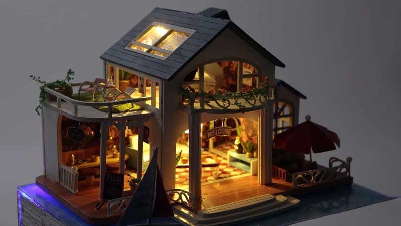 Aquarium Mansion DIY Miniature Dollhouse_Description_2