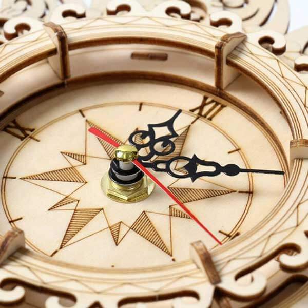 Baroque Wall Clock 3D Wooden Puzzle Description_2