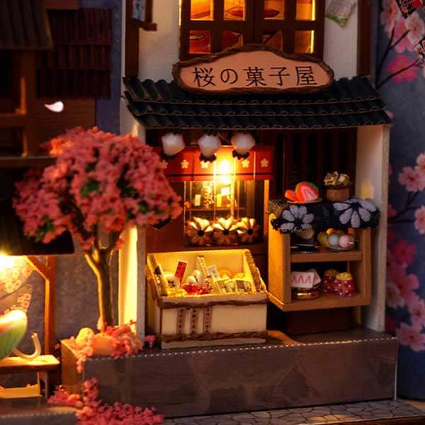 Cherry Blossom Alley Book Nook Miniature Dollhouse_Description_5