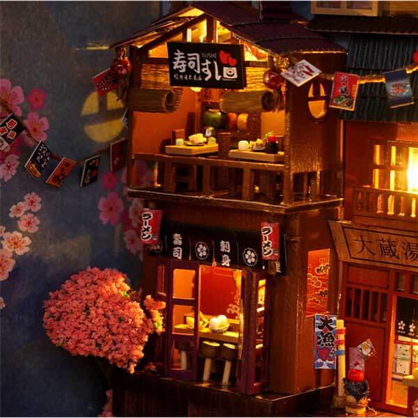 Cherry Blossom Alley Book Nook Miniature Dollhouse_Description_6