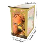 Cherry Blossom Book Nook Miniature Dollhouse_5