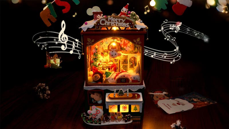 Christmas Claw Crane Theme DIY Miniature Dollhouse_Description_1