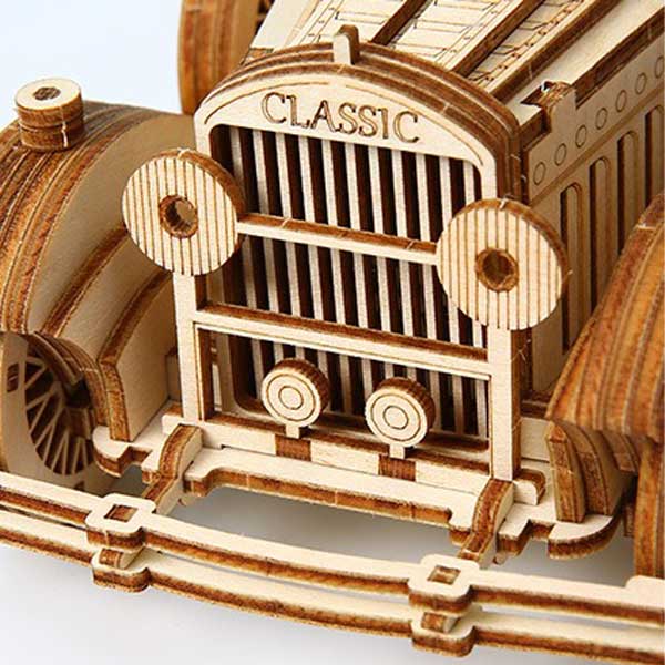 Classic Vintage Car 3D Wooden Puzzle_Description_2