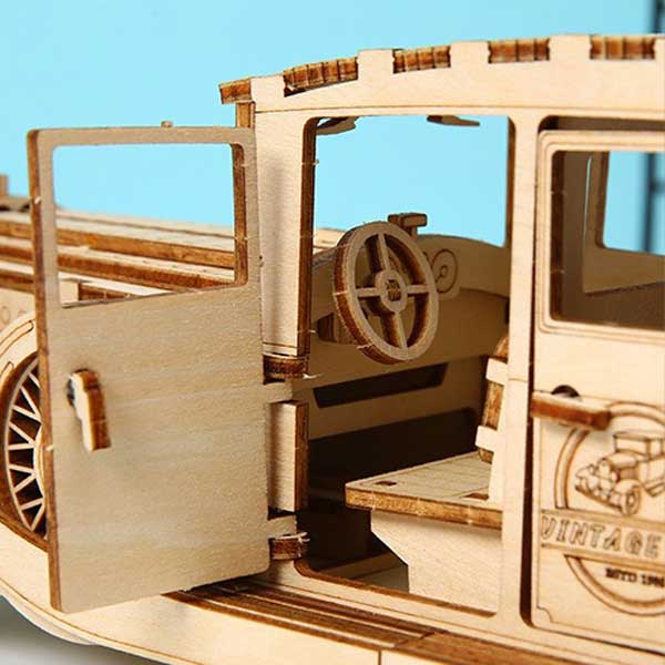 Classic Vintage Car 3D Wooden Puzzle_Description_3