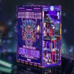 Cyber Mountain and Sea City Book Nook Miniature Dollhouse_2