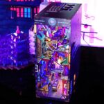 Cyber Mountain and Sea City Book Nook Miniature Dollhouse_5