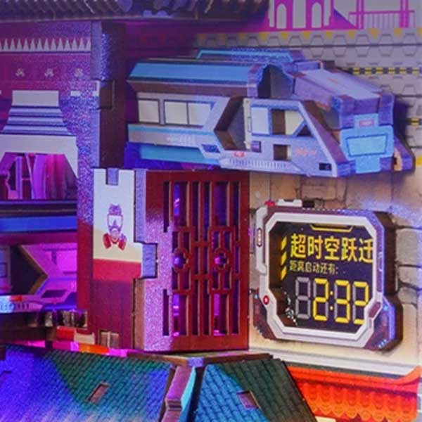 Cyber Mountain and Sea City Book Nook Miniature Dollhouse_Description_7