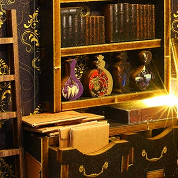 Detective Agency Book Nook Miniature Dollhouse_Description_6