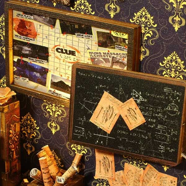 Detective Agency Book Nook Miniature Dollhouse_Description_7