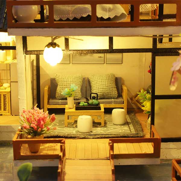 Dora’s Bamboo Courtyard DIY Miniature Dollhouse_Description_2
