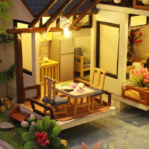 Dora’s Bamboo Courtyard DIY Miniature Dollhouse_Description_6