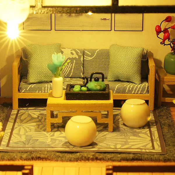 Dora’s Bamboo Courtyard DIY Miniature Dollhouse_Description_7