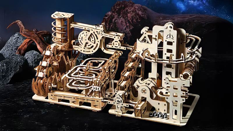 Dual City Electric Marble Run 3D Wooden Puzzle_Description_1