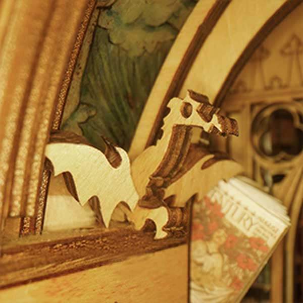Elf Library Book Nook Miniature Dollhouse_Description_6