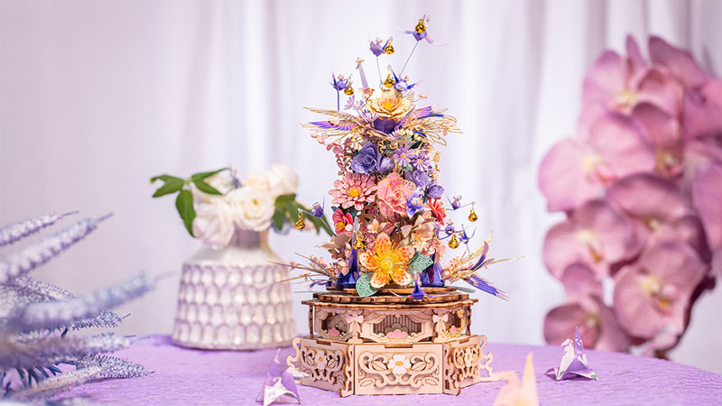 Eternal Flower Music Box 3D Puzzle_Description_1