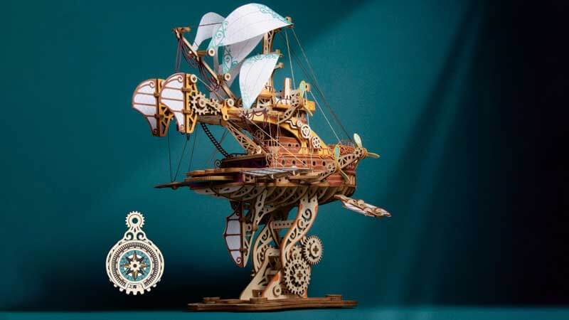 Fantastic Spaceship 3D Wooden Puzzle_Description_1