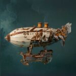 Fantasy Steampunk Airship 3D Wooden Puzzle_5