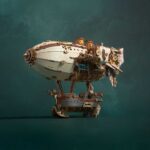 Fantasy Steampunk Airship 3D Wooden Puzzle_6